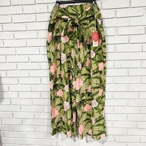 Agua Bendita x Target Women's Large Peony Print Wide Leg Pants